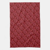 Elegant Burgundy Paisley Pattern Geschirrtuch (Vertikal)
