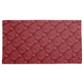 Elegant Burgundy Paisley Pattern Kissenbezug (Vorderseite-Rechts)
