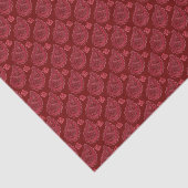 Elegant Burgundy Paisley Pattern Seidenpapier (Ausschnitt)