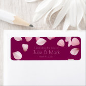 Elegant Burgundy Petals Wedding Custom Cigar Wrap (Insitu)