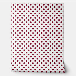 Elegant Burgundy Red Polka Dots Tapete