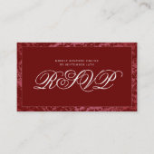 Elegant Burgundy Red QR UAWG Begleitkarte (Vorderseite)