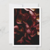 Elegant Burgundy Romantic Rose Save The Date Card (Rückseite)