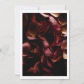 Elegant Burgundy Romantic Rose Save The Date Card (Rückseite)