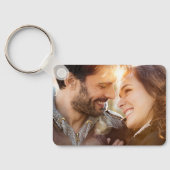 Elegant Burgundy Sage Green Blue Floral Wedding Schlüsselanhänger (Rückseite)