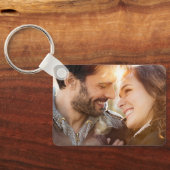 Elegant Burgundy Sage Green Blue Floral Wedding Schlüsselanhänger (Rückseite)