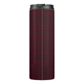 Elegant Burgundy Tartan Thermosbecher (Rückseite)