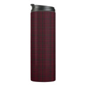 Elegant Burgundy Tartan Thermosbecher (Nach rechts gedreht)