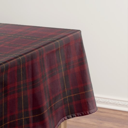Elegant Burgundy Tartan Tischdecke (Beispiel)