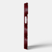 Elegant Burgundy Tufted Leather Case-Mate iPhone Hülle (Rückseite / Rechts)