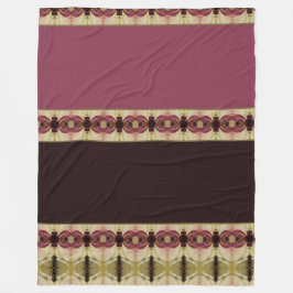 Elegant Burgundy und Brown Fleecedecke