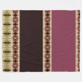 Elegant Burgundy und Brown Fleecedecke (Vorderseite (Horizontal))