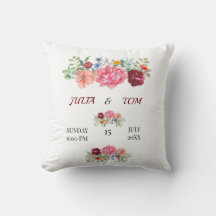 Elegant Burgundy und Rosy Floral