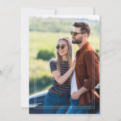 Elegant Burgundy Velvet Wedding Photo Announcement (Rückseite)