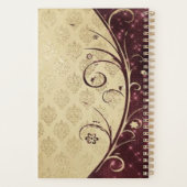 "Elegant Burnt Henna" Personalisiert Planer (Rückseite)