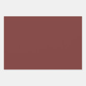 Elegant Burnt Orange Rust Cream Floral Geschenkpapier Set (Vorderseite 3)