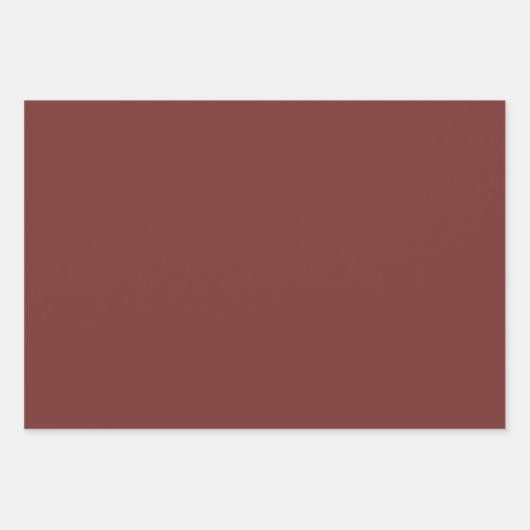 Elegant Burnt Orange Rust Cream Floral Geschenkpapier Set (Vorderseite 3)