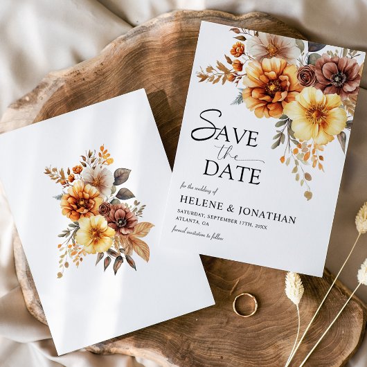 Elegant Burnt Orange Rust Terracotta Hochzeit im H Save The Date
