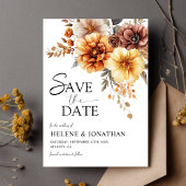 Elegant Burnt Orange Rust Terracotta Hochzeit im H Save The Date
