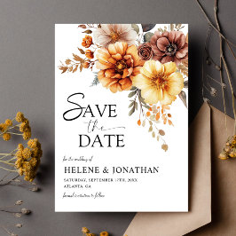 Elegant Burnt Orange Rust Terracotta Hochzeit im H Save The Date
