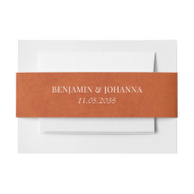 Elegant Burnt Orange Wedding Custom