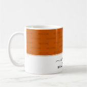 Elegant Burnt Orange WELCOME FÜR UNSEREN ZUHAUSE G Kaffeetasse (Links)