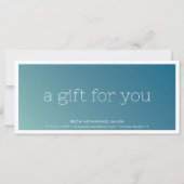 ELEGANT Business Beauty Salon Blue Mint ombre (Rückseite)