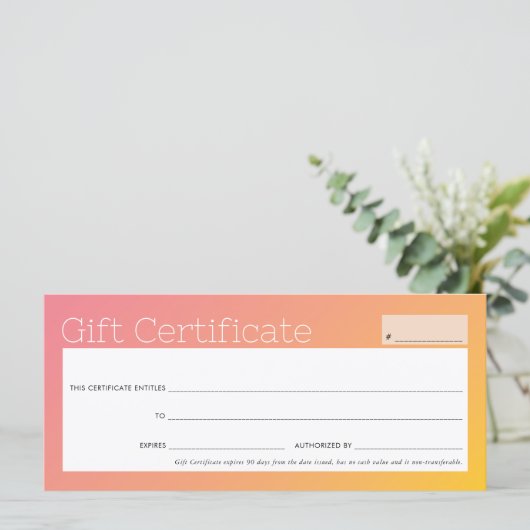 ELEGANT Business Beauty Salon gelb pink ombre (Stehend Vorderseite)