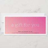 ELEGANT Business Beauty Salon hübsch rosa ombre (Rückseite)