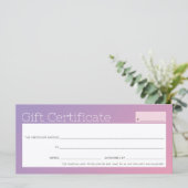 ELEGANT Business Beauty Salon lila rosa ombre (Stehend Vorderseite)