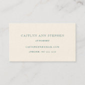 Elegant Business Card Visitenkarte (Vorderseite)