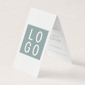 ELEGANT BUSINESS COMPANY LOGO GREEN FOLGE ZENT VISITENKARTEN (Vorderseite)