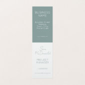 ELEGANT BUSINESS COMPANY LOGO GREEN FOLGE ZENT VISITENKARTEN (Innenseite Aufgefaltet)