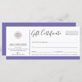 ELEGANT BUSINESS modernes schicke Logo lila (Vorne/Hinten)