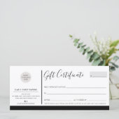 ELEGANT BUSINESS modernes, Schwarz-weißes Logo (Stehend Vorderseite)