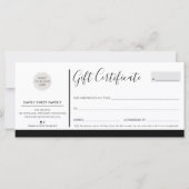 ELEGANT BUSINESS modernes, Schwarz-weißes Logo (Vorderseite)