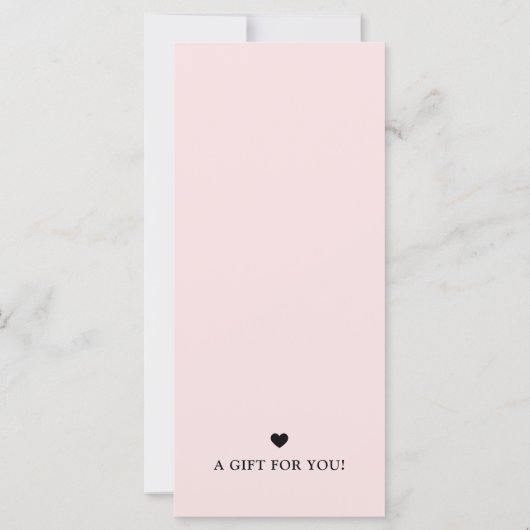 Elegant Business Personalized Gift Certificate (Rückseite)