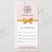 Elegant Business Personalized Gift Certificate (Vorderseite)