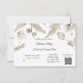 Elegant Business Weihnachts-Party Einladung