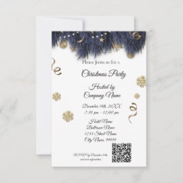 Elegant Business Weihnachts-Party Einladung