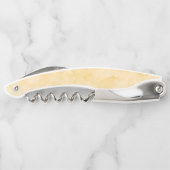 Elegant Butter Yellow Wedding Vielen Dank Kellnermesser (Rückseite)