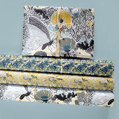 Elegant Butterflies Botanisches Dekoupage-Geschenk Geschenkpapier Set