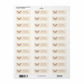 Elegant Butterflies Brautparty Address CUSTOM (Vorne)