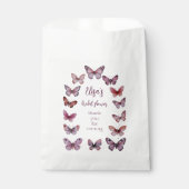 Elegant Butterflies Brautparty Arch CUSTOM Geschenktütchen (Vorderseite)