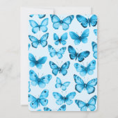 Elegant Butterflies Brautparty CUSTOM Einladung (Rückseite)