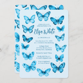 Elegant Butterflies Brautparty CUSTOM Einladung