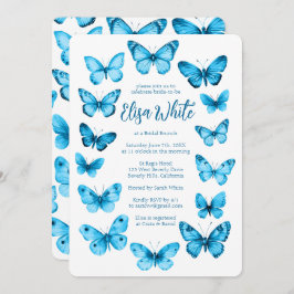 Elegant Butterflies Brautparty CUSTOM Einladung