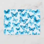 Elegant Butterflies Brautparty CUSTOM UAWG Begleitkarte (Rückseite)