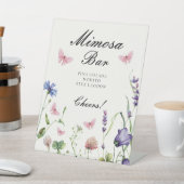 Elegant Butterflies Brautparty Mimosa Bar Sockelschild (In SItu)