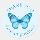 Elegant Butterflies DANK IHNEN zum Kauf von CUSTOM Runder Aufkleber (Vorderseite)